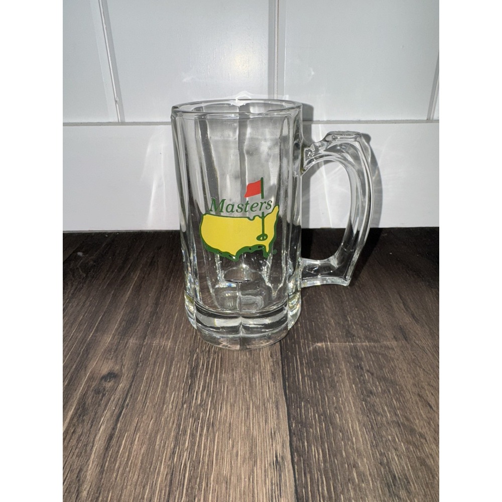 The Masters Golf Tournament Glass Beer Mug Chip On Rim Sports